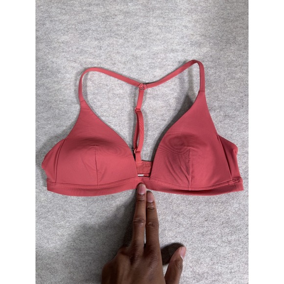 lululemon athletica Other - Lululemon Simply There Triangle Bralette Women Rustic Coral Minimal T Back Strap